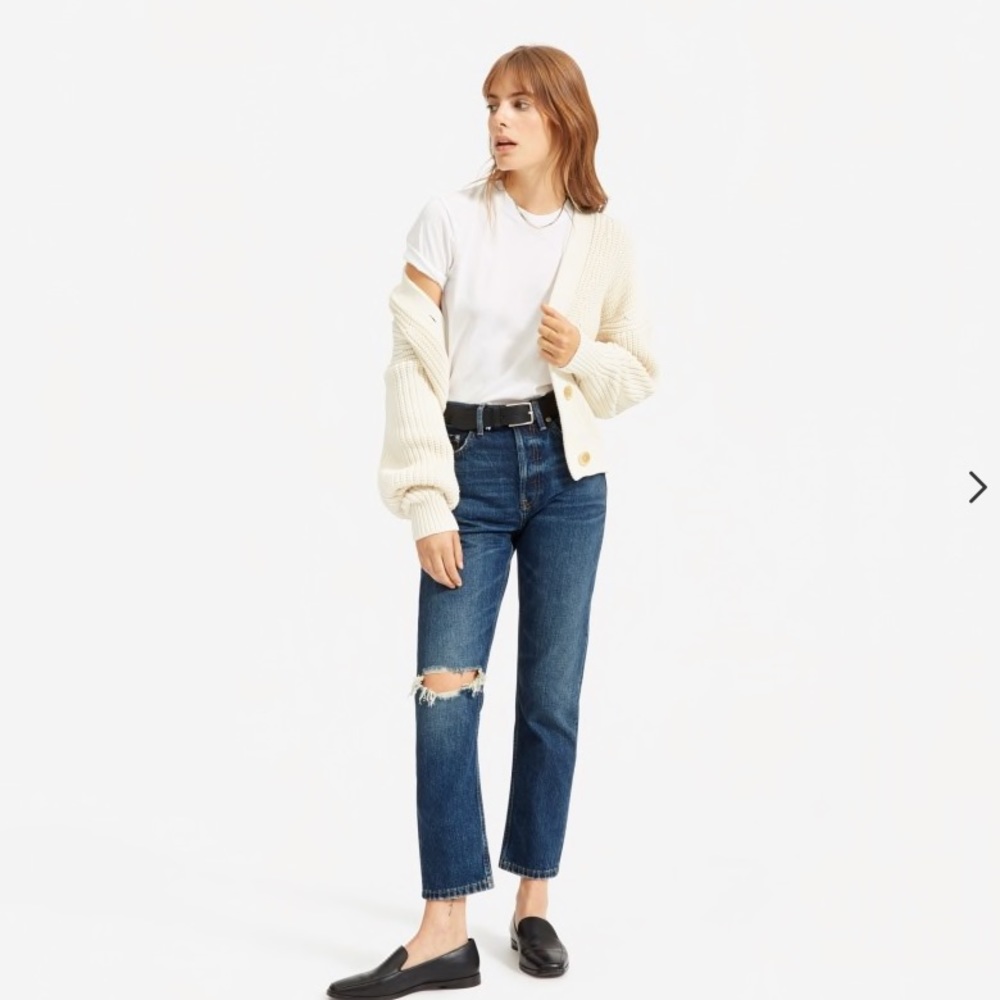 EVERLANE 90s cheeky straight jean (like new!)